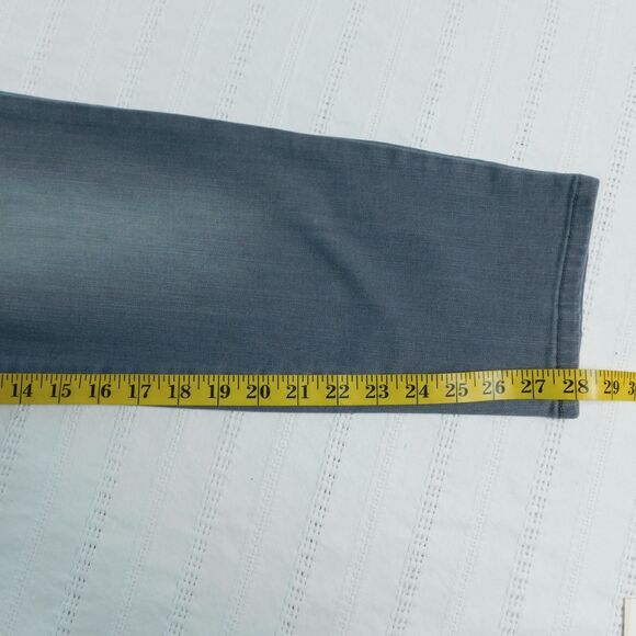 Martha Stewart Jeans Womens 16 Gray Patchwork 5 Pocket Ankle Jeans A301087 EUC - Picture 11 of 13